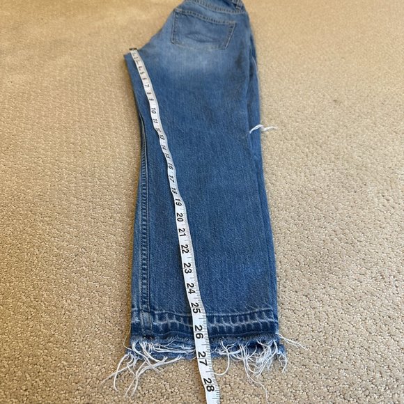 Abercrombie & Fitch Jeans Slim Straight Ankle Release Hem Boho Sz 27 #626113015 - Picture 8 of 13